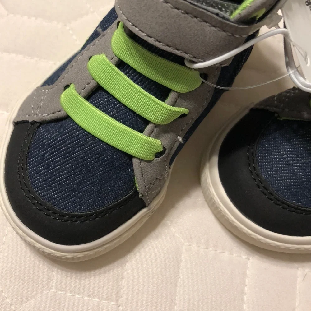 🦖Cat &Jack blue Tillman boys shoes NWT🌵 green and blue colors